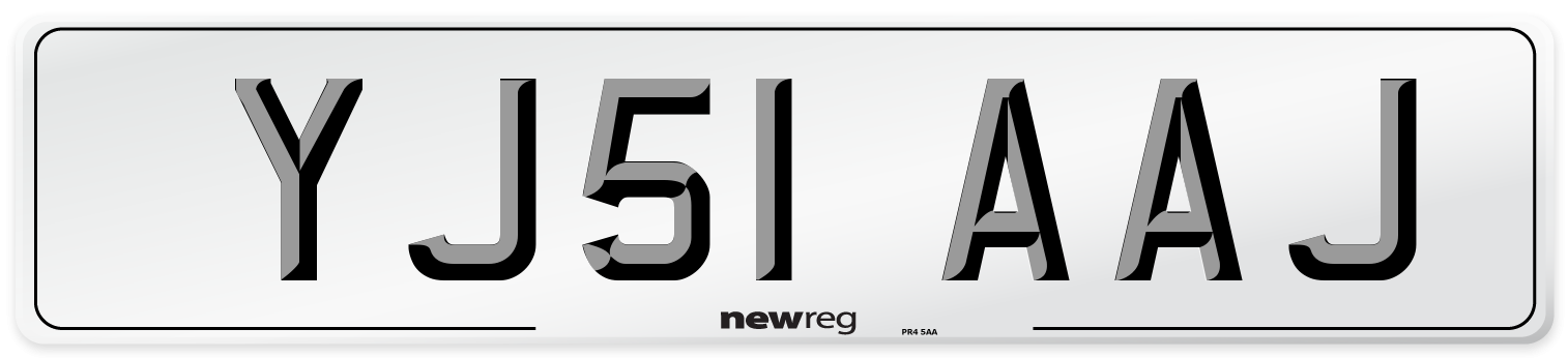 YJ51 AAJ Number Plate from New Reg